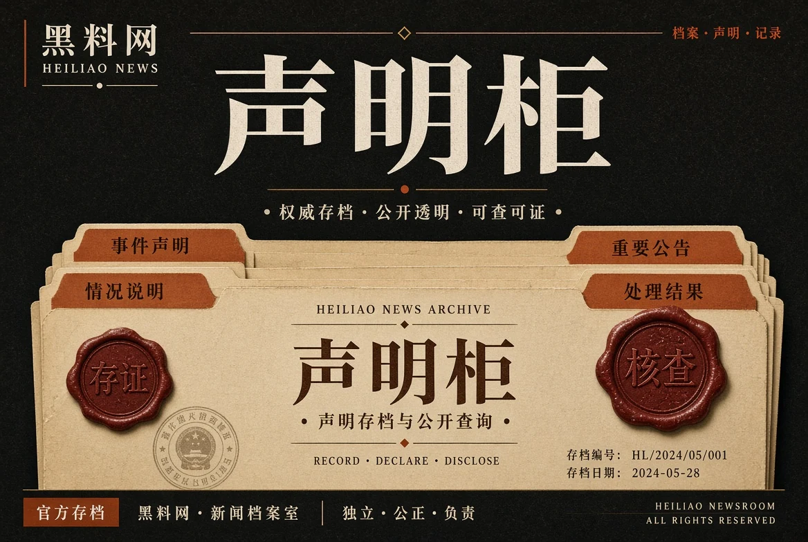 声明柜公开回应视觉